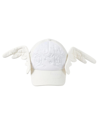CFIERCE Big Eye Embroidered Angel Wings Women&