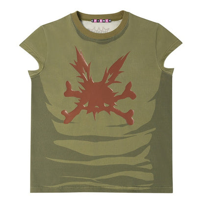 CFIERCE_Bunny_Skull_Print_Slim_Fit_Crew_Neck_Women&