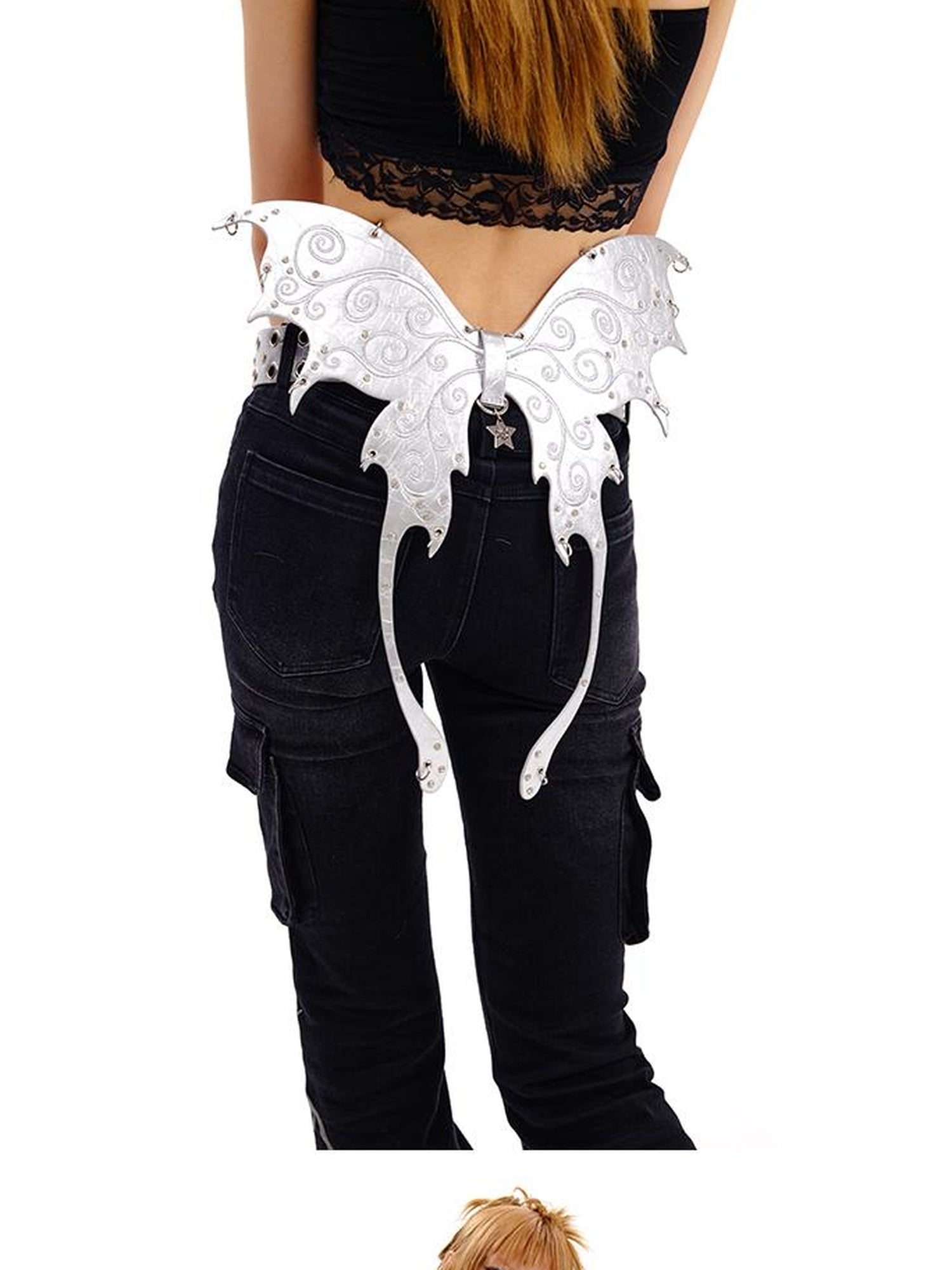 CFIERCE Butterfly Leather Belt
