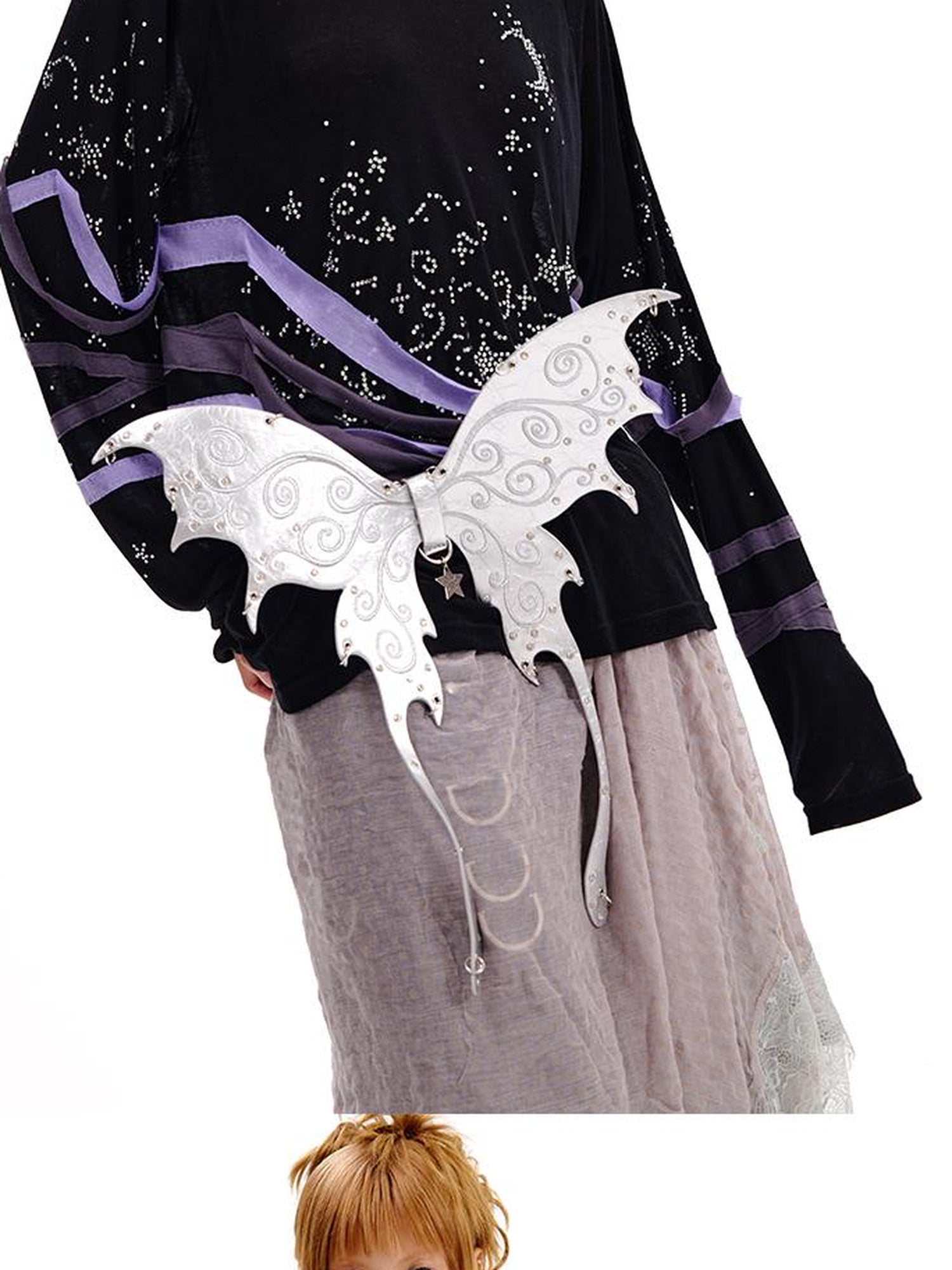 CFIERCE Butterfly Leather Belt