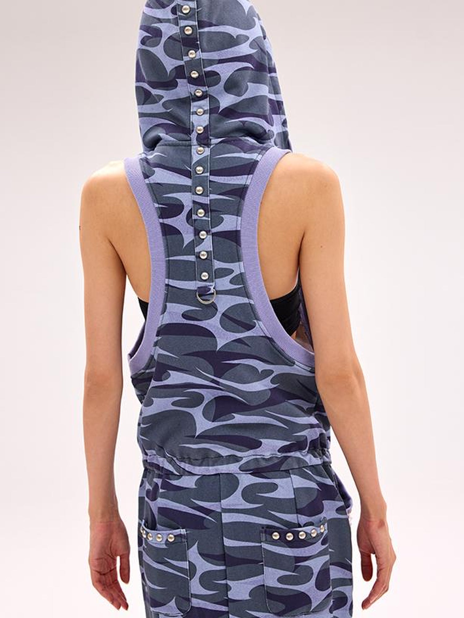 CFIERCE Camo Squid Print Fishtail Skirt