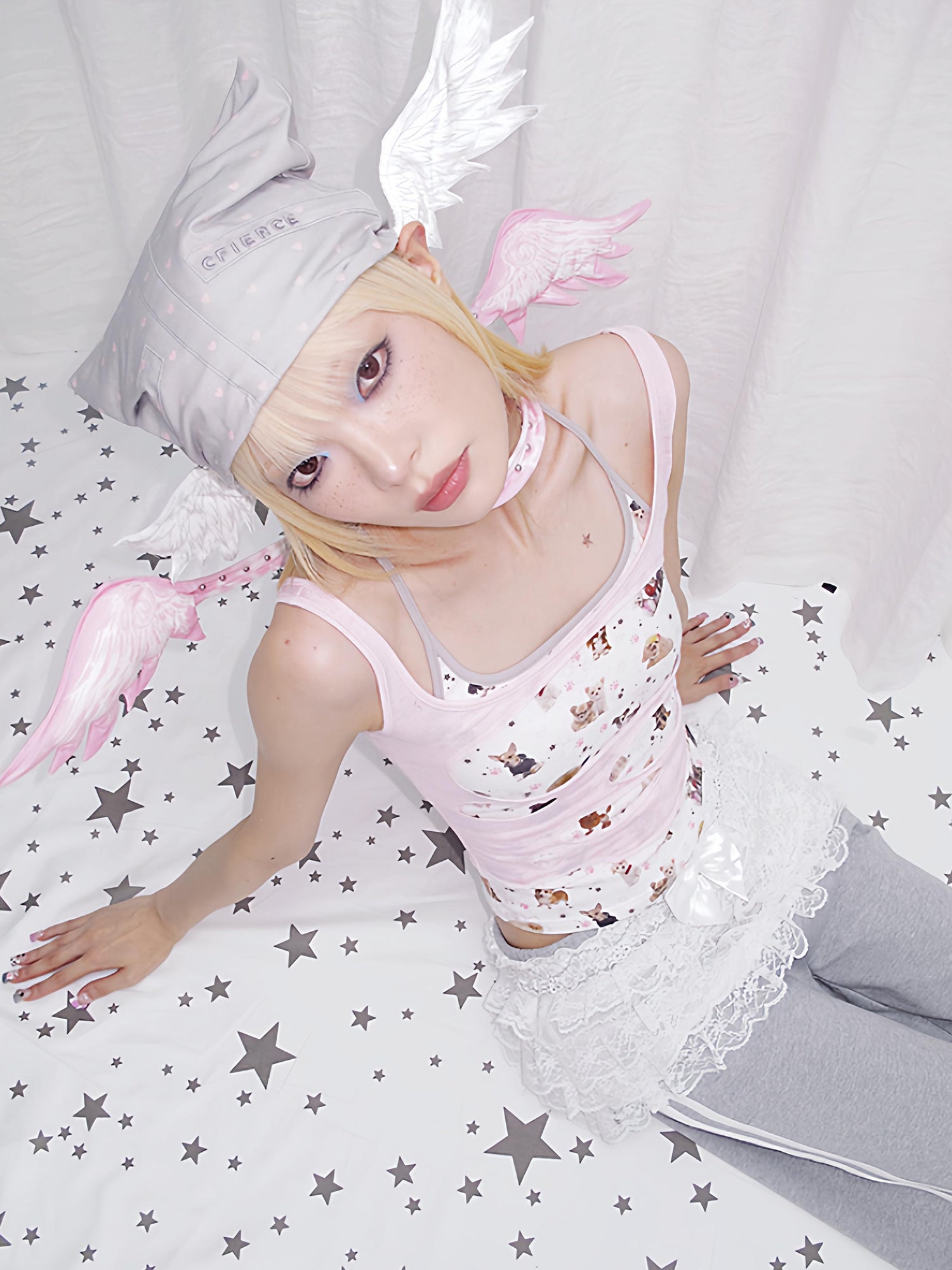 CFIERCE Celestial Winged Elf Cap