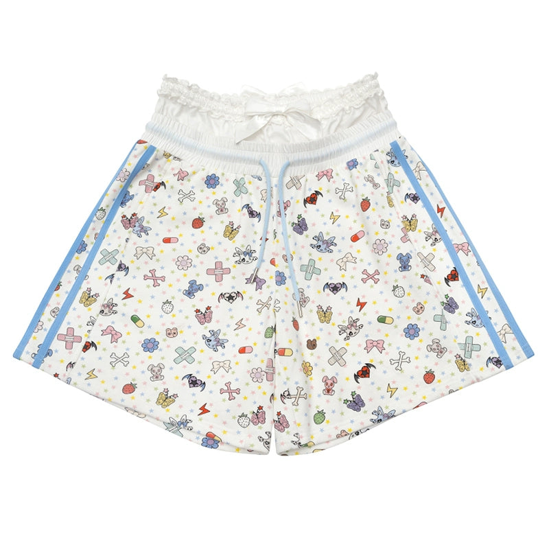 CFIERCE_Cfierce_Print_Patchwork_Denim_Shorts_MISSTT