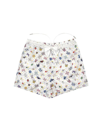 CFIERCE Cfierce Sticker Print Shorts
