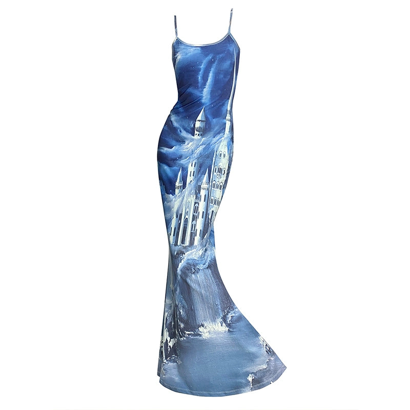CFIERCE_Coastal_Castle_Floral_Print_Slip_Mermaid_Maxi_Dress_MISSTT