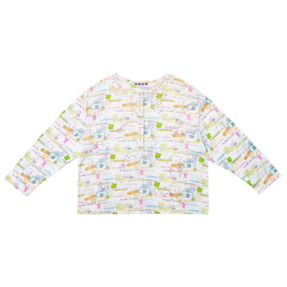 CFIERCE_Cotton_Blend_Printed_Rhinestone_Relaxed_Oversized_Crew_Neck_Unisex_Beige_T-Shirt_MISSTT
