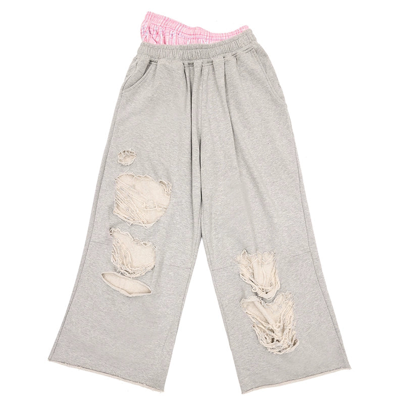 CFIERCE_Cotton_Low_Elasticity_Hole_Detail_Sweatpants_MISSTT