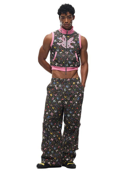 CFIERCE Cotton Print Sleeveless Vest