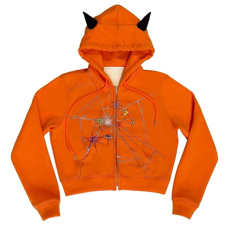 CFIERCE_Cracked_Print_Sharp_Angle_Cropped_Hooded_Jacket_MISSTT