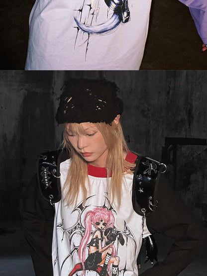 CFIERCE Crop Top Graphic Tee