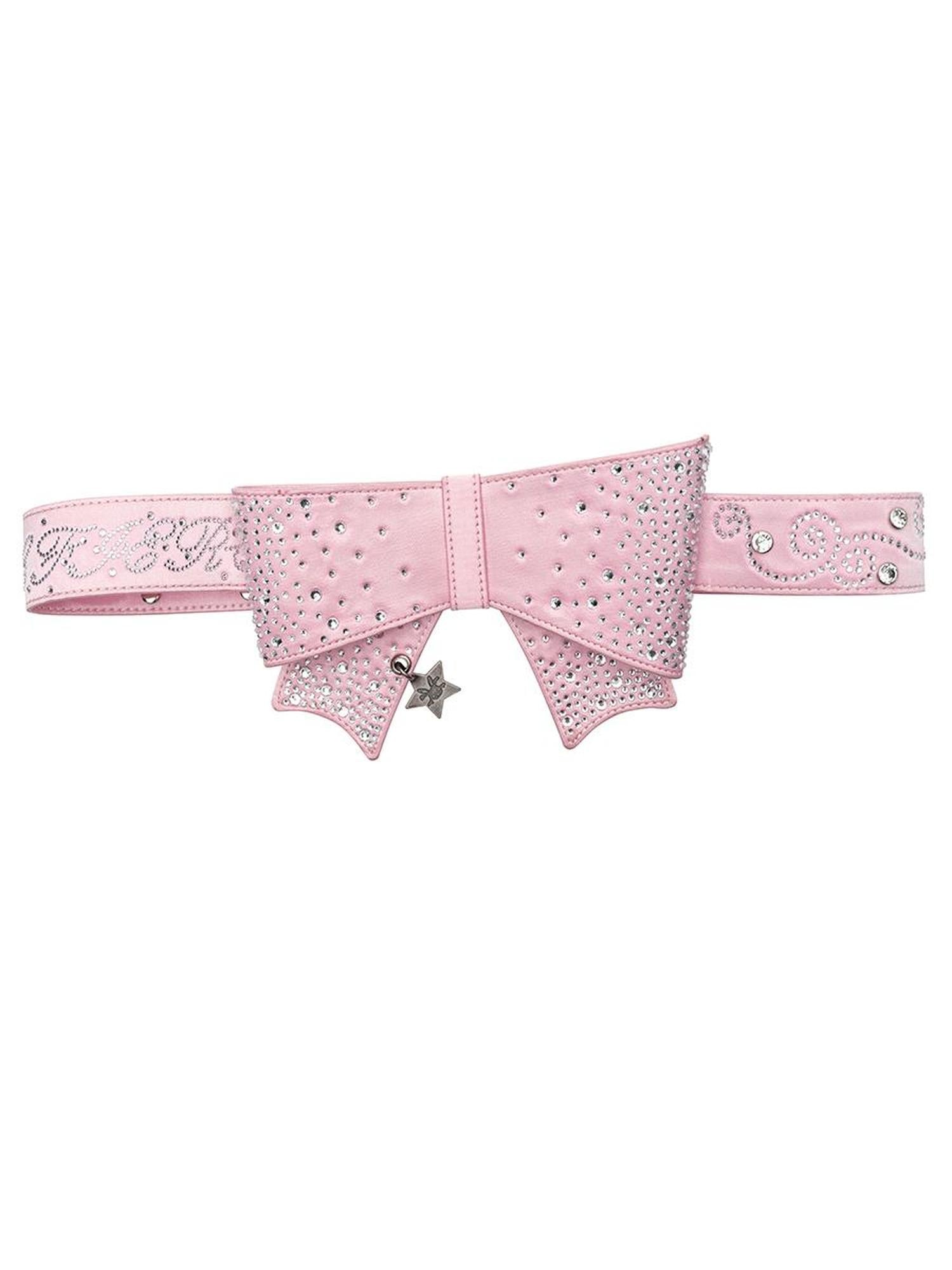 CFIERCE Crystal Bow Studded Belt Adjustable
