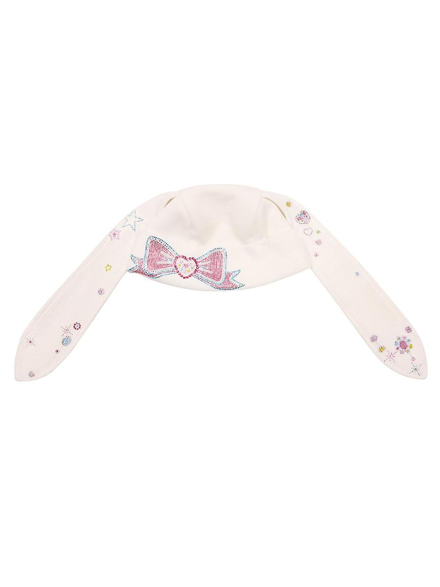 CFIERCE Crystal Studded Rabbit Ear Knit Cap
