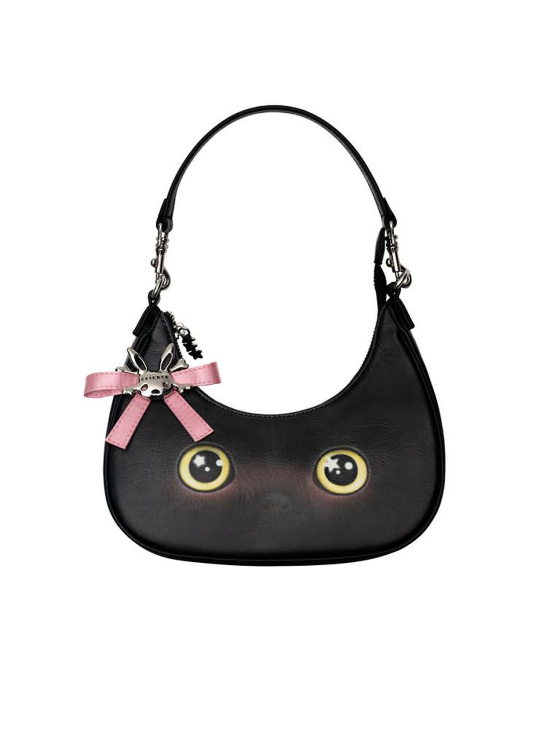 CFIERCE Cute Cat Head Crescent Cartoon Sweet Cool Women&