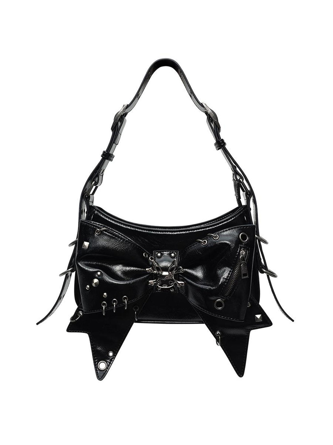 CFIERCE Decorative Metallic Bow Bag