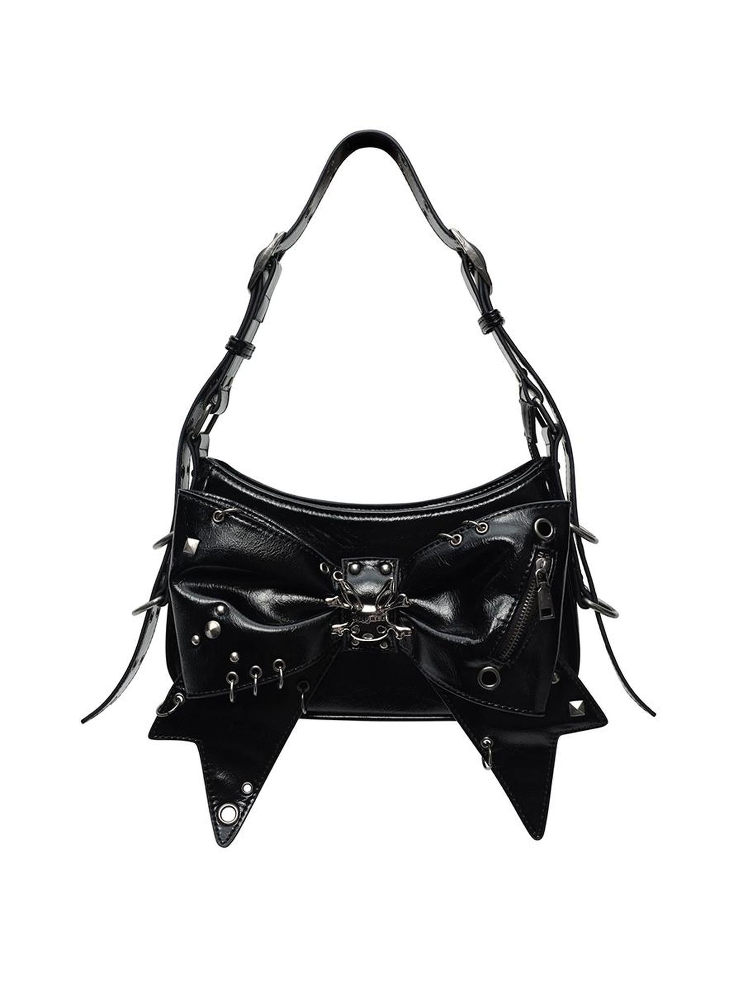 CFIERCE Decorative Metallic Bow Bag