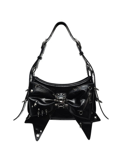 CFIERCE Decorative Metallic Bow Bag