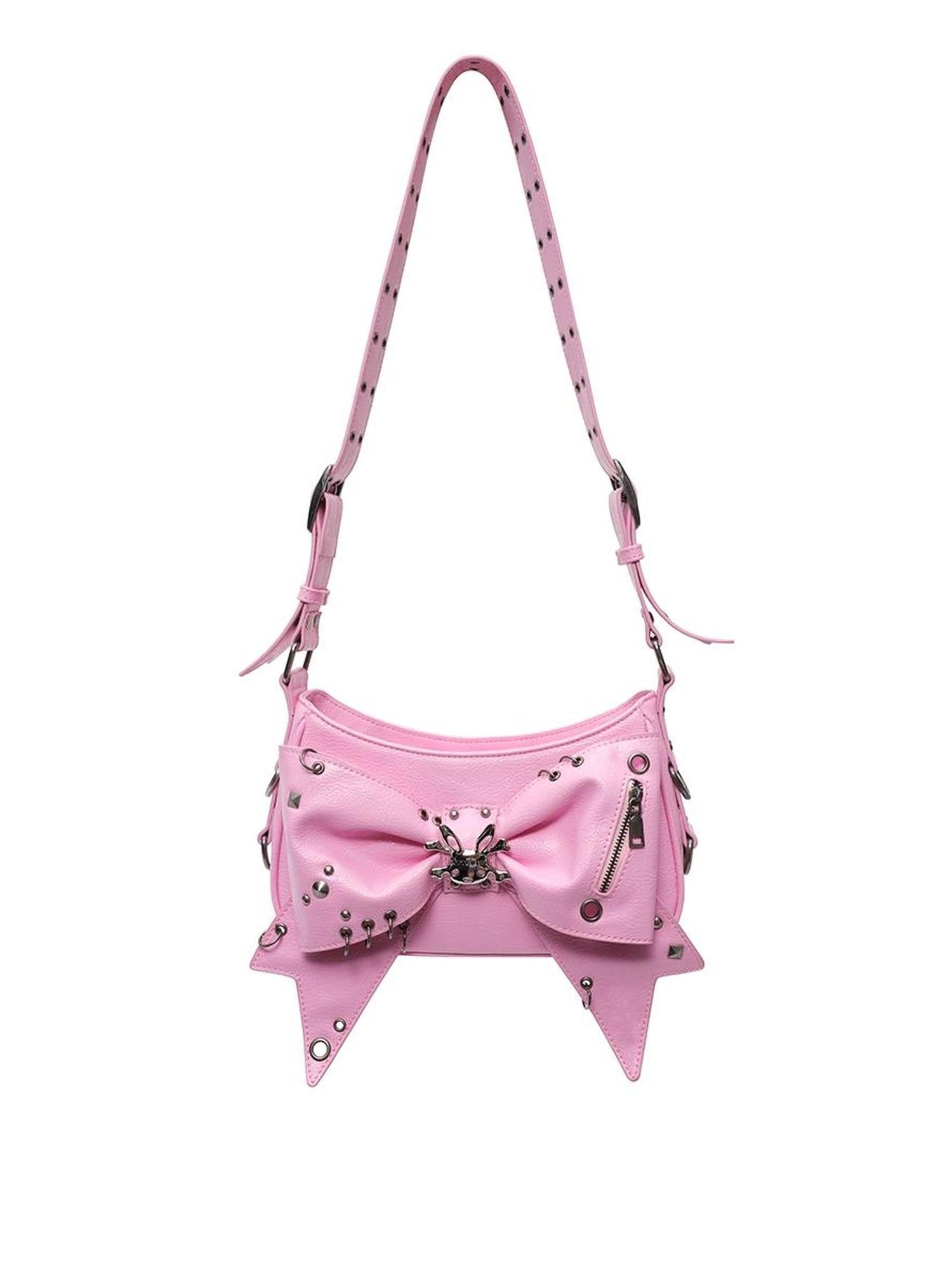 CFIERCE Decorative Metallic Bow Bag