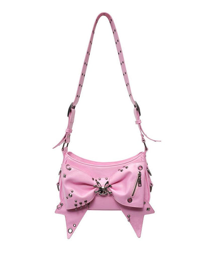 CFIERCE Decorative Metallic Bow Bag