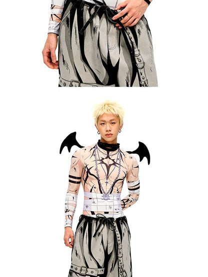 CFIERCE Demon Wing Collar Choker Necklace