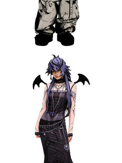 CFIERCE Demon Wing Collar Choker Necklace