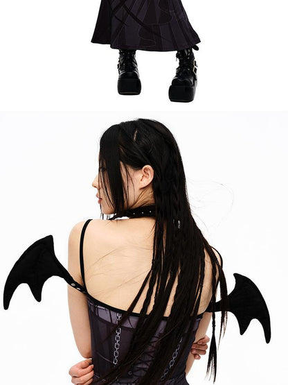 CFIERCE Demon Wing Collar Choker Necklace