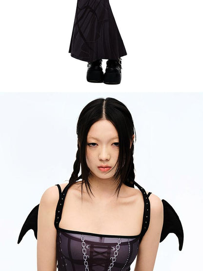 CFIERCE Demon Wing Collar Choker Necklace