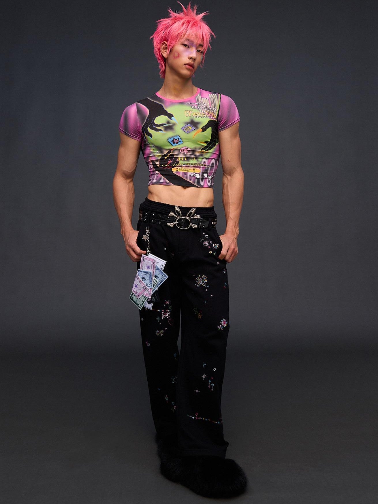 CFIERCE Devil Game Character Print Sexy Slim Women&