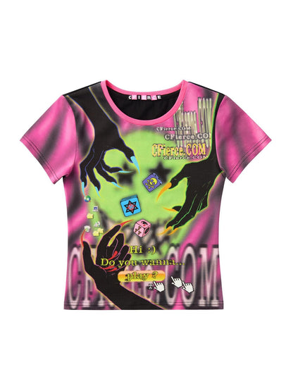 CFIERCE Devil Game Character Print Sexy Slim Women&