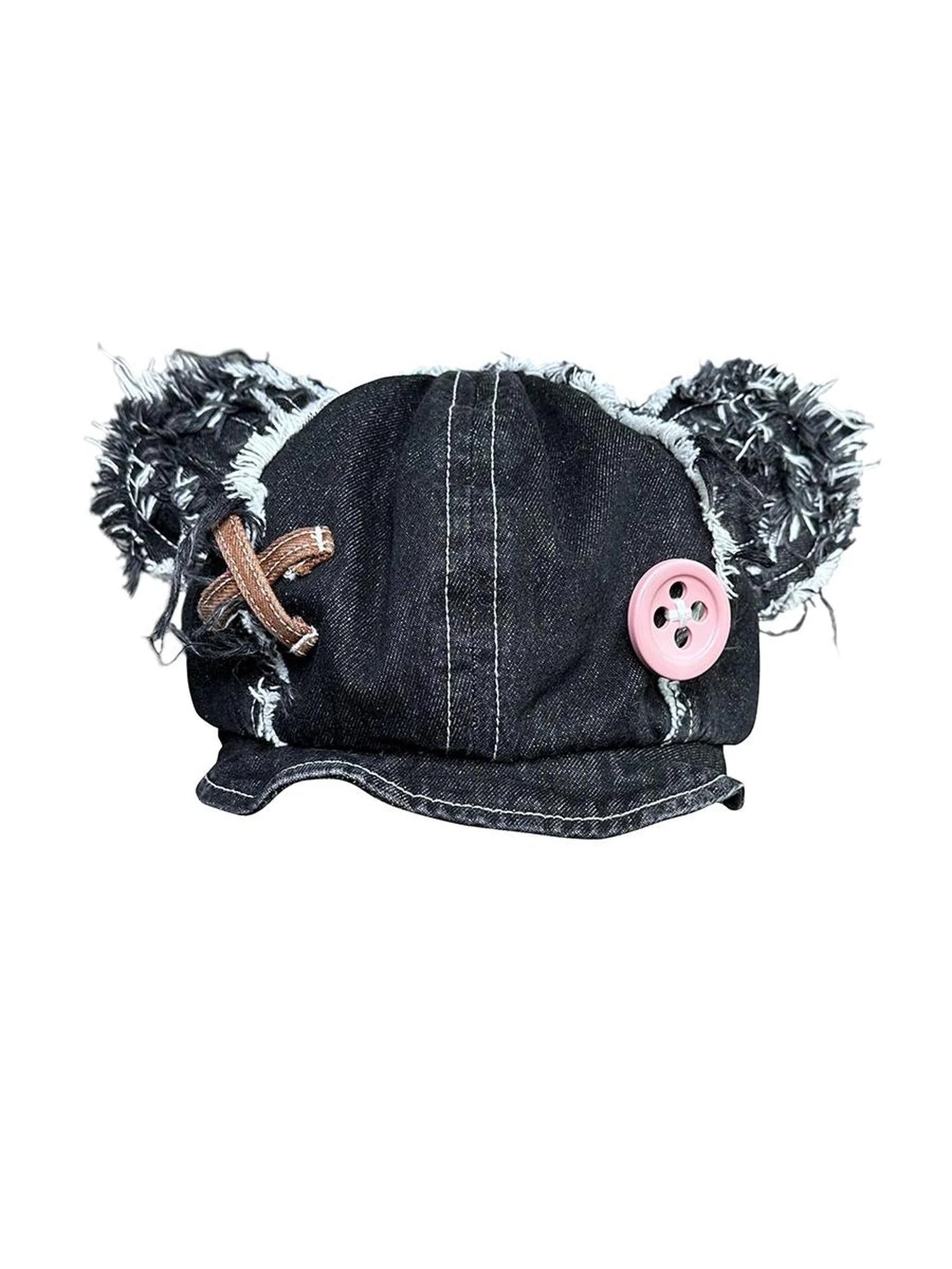 Discarded Bear Cowboy Hat In Black