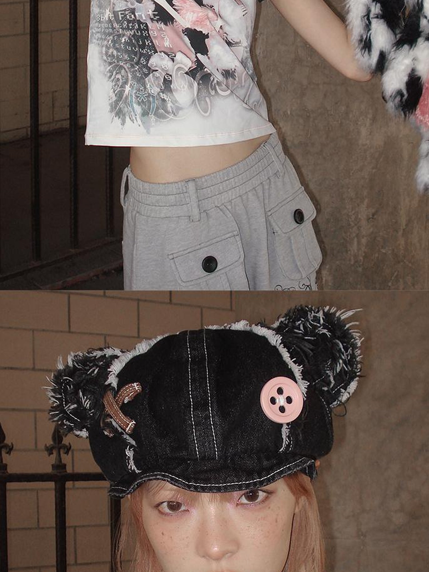 CFIERCE Discarded Bear Cowboy Hat In Black