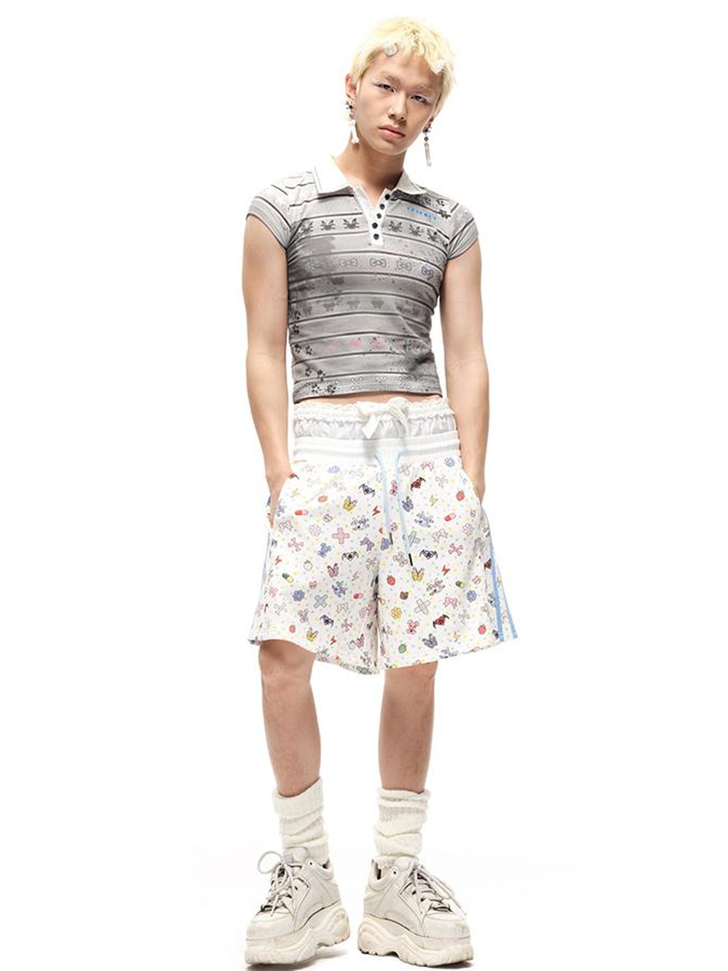 CFIERCE Distressed Vintage Polo Shirt