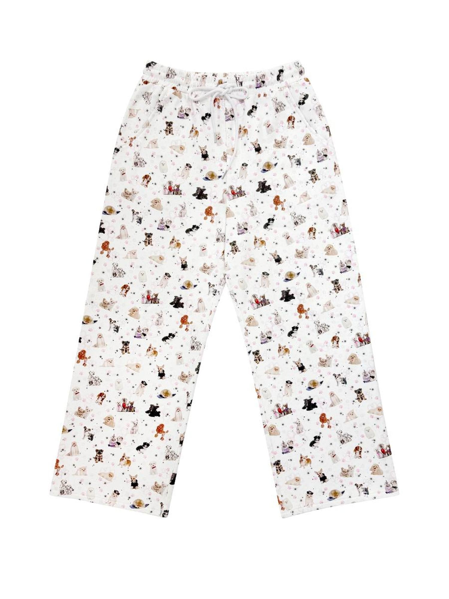 CFIERCE Dog Print Sweatpants With Size Chart And Care Guide