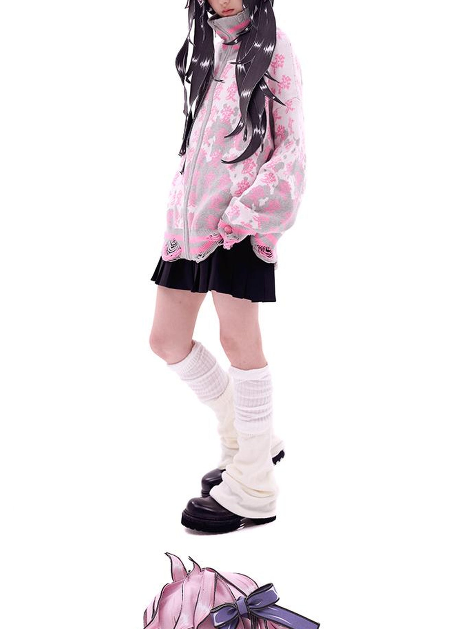 CFIERCE Double Ponytail Wig Hat With Adjustable Straps