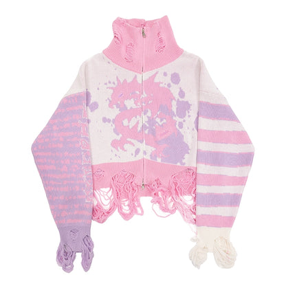 CFIERCE_Dragon_Knit_Cardigan_Year_Of_The_Dragon_Limited_Edition_V-Neck_T-Shirt_Long-Sleeve_MISSTT