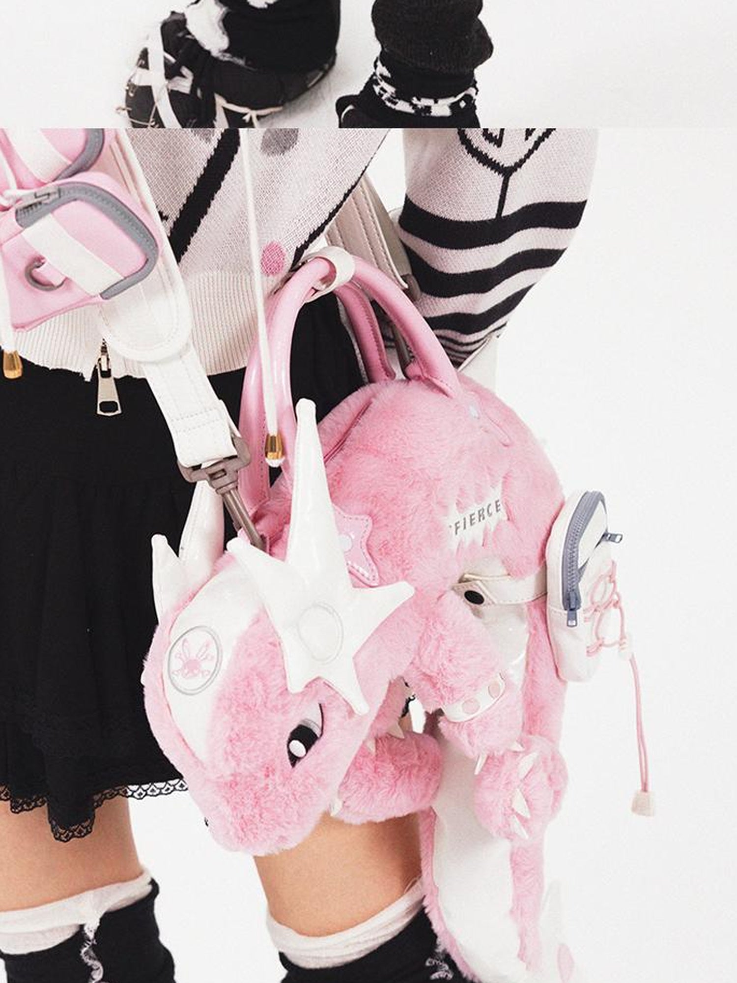 CFIERCE Dragon Scale Glossy Crossbody Bag