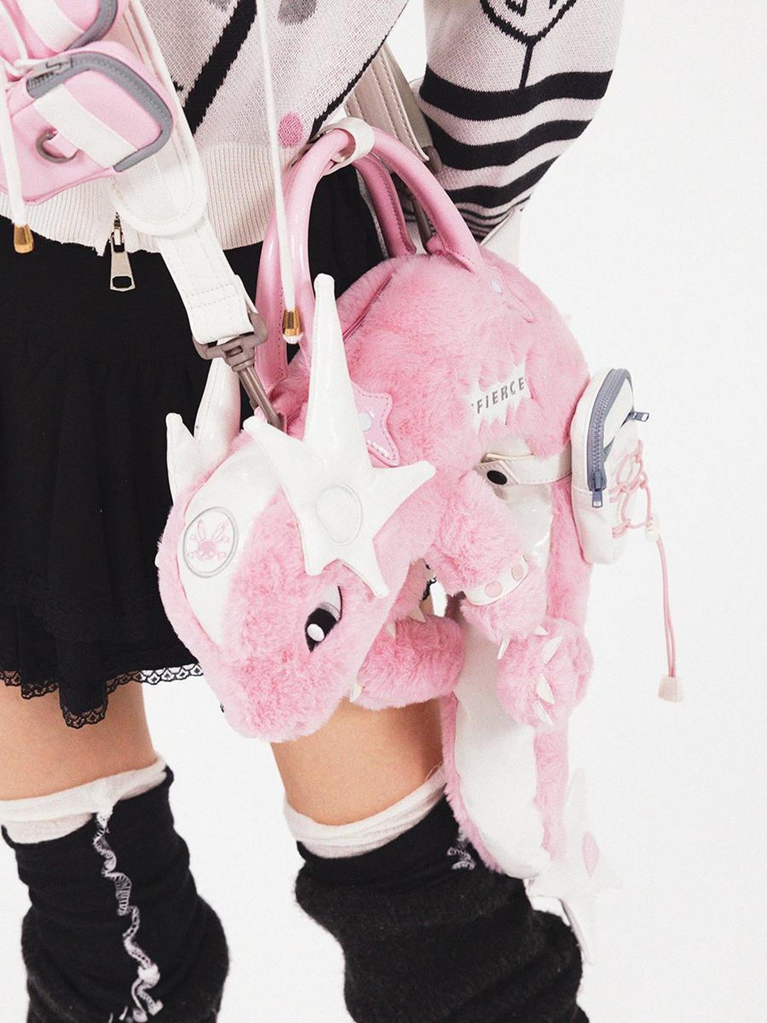 CFIERCE Dragon Scale Glossy Crossbody Bag