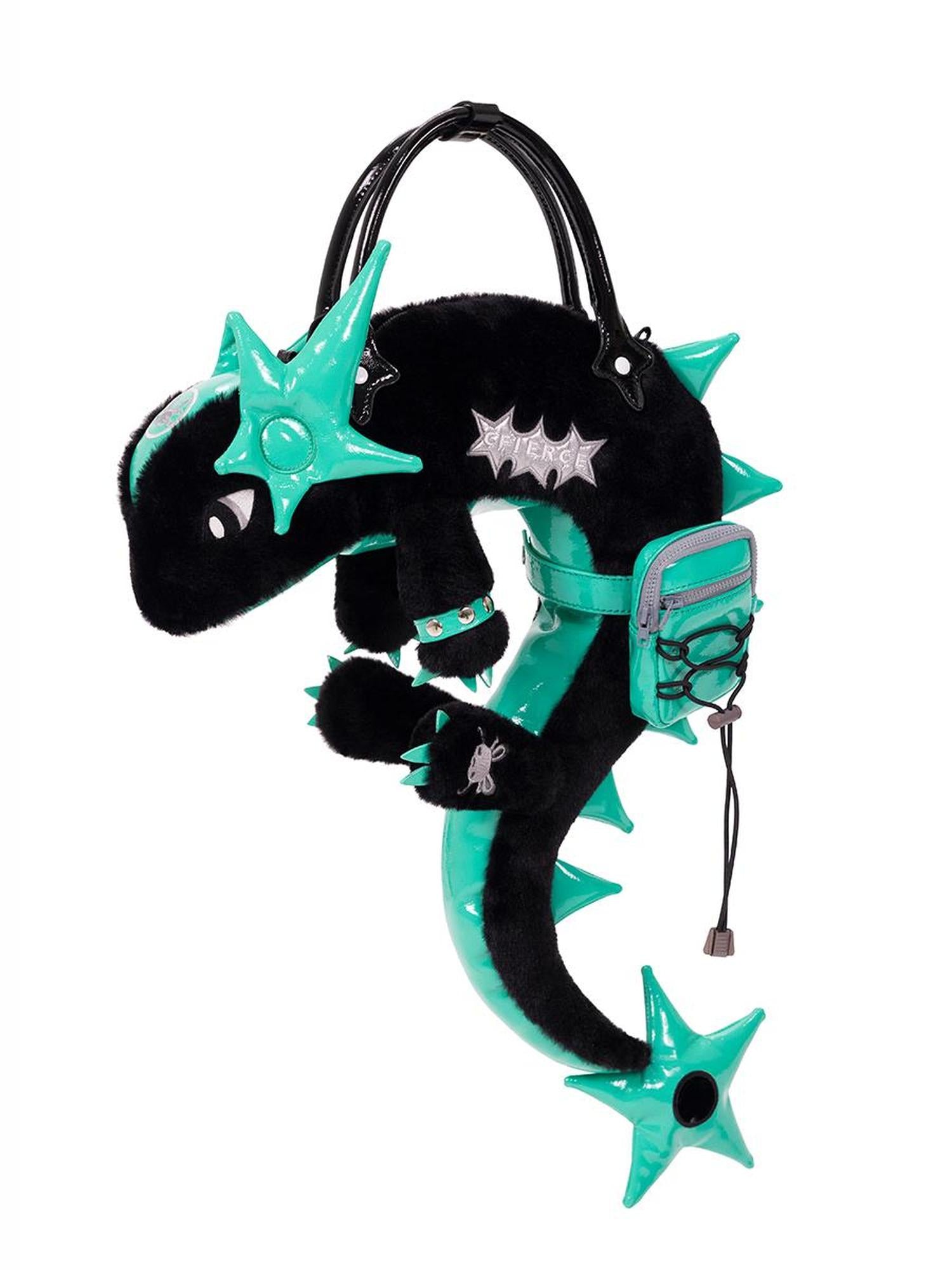 CFIERCE Dragon Scale Glossy Crossbody Bag