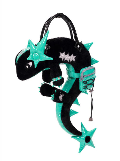 CFIERCE Dragon Scale Glossy Crossbody Bag