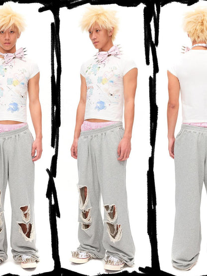 CFIERCE Dream Text Print Lace Trim Women&