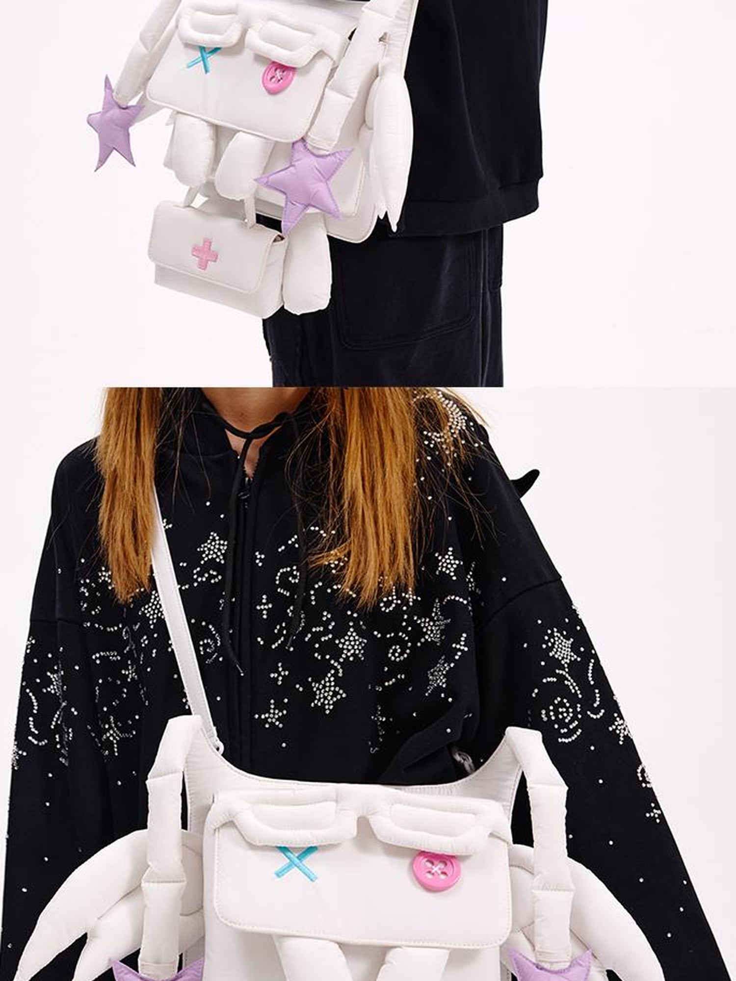 CFIERCE Elastic Healing Puff Dual Tote