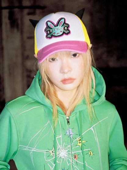 CFIERCE Embroidered Angled Trucker Cap