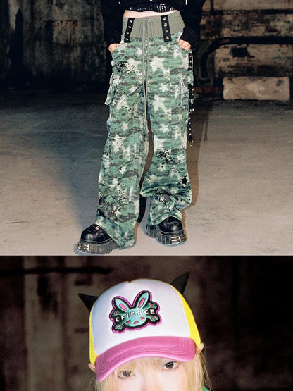 CFIERCE Embroidered Angled Trucker Cap