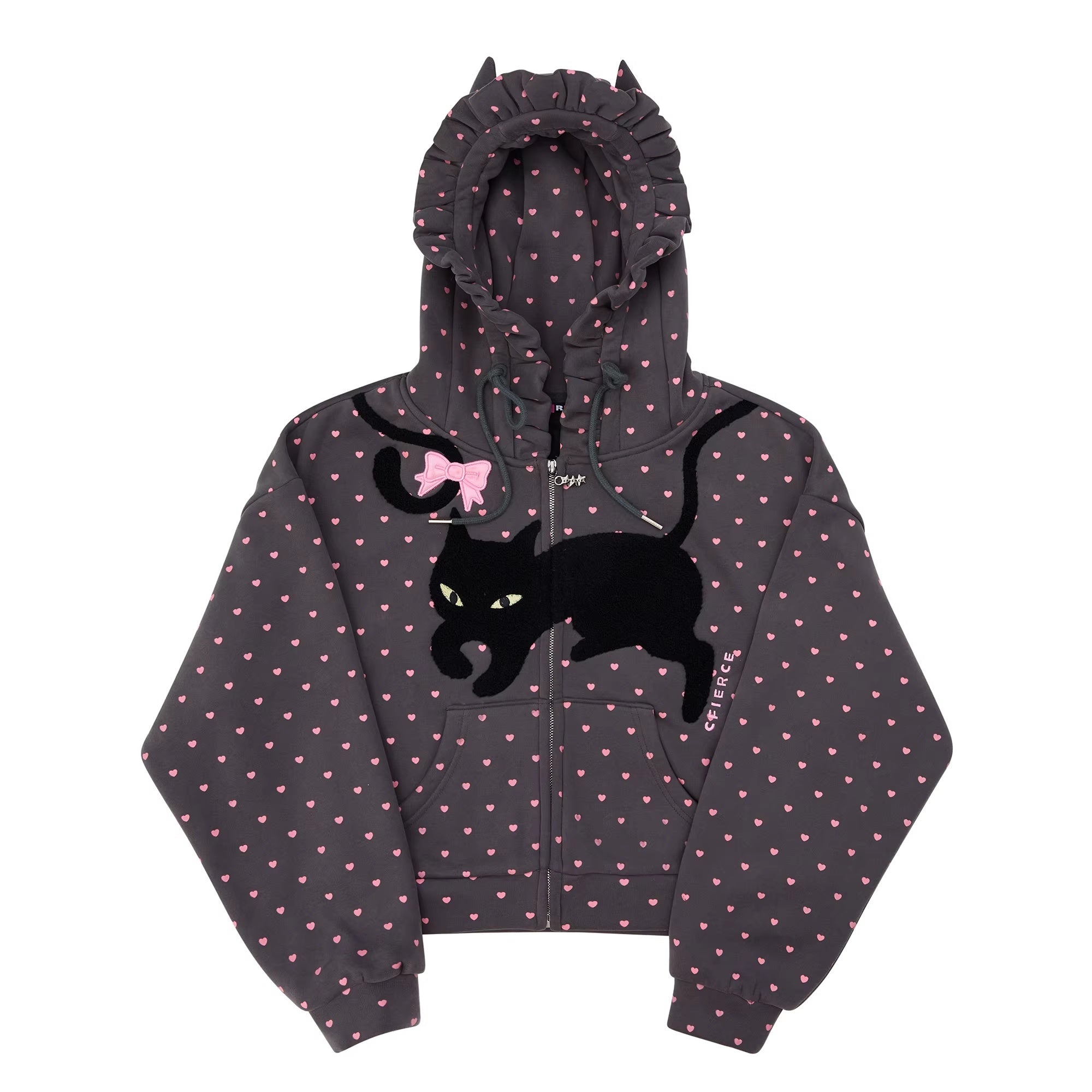 CFIERCE_Embroidered_Cartoon_Loose_Fit_Zip_Up_Hooded_Commuter_Unisex_Cotton_Blend_Hoodies_MISSTT