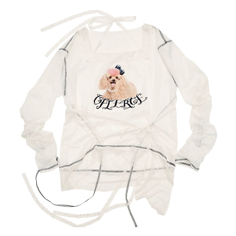 CFIERCE_Fierce_Poodle_Print_Lace_Trim_Long_Sleeve_Top_MISSTT