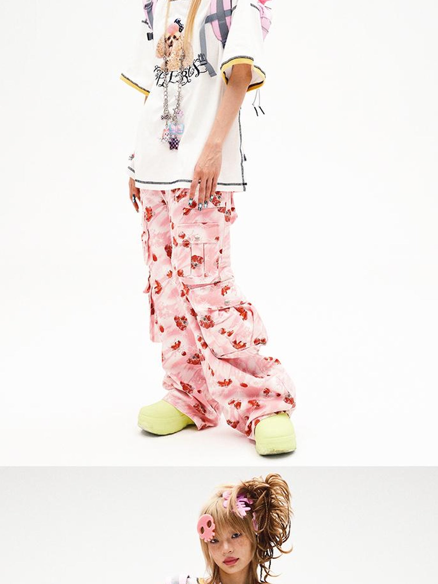 CFIERCE Fierce Poodle Print Loose Fit Tee