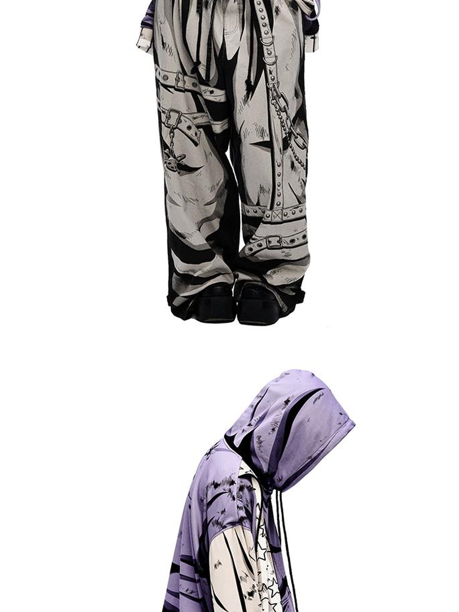 CFIERCE Fierce Purple Print Hoodie