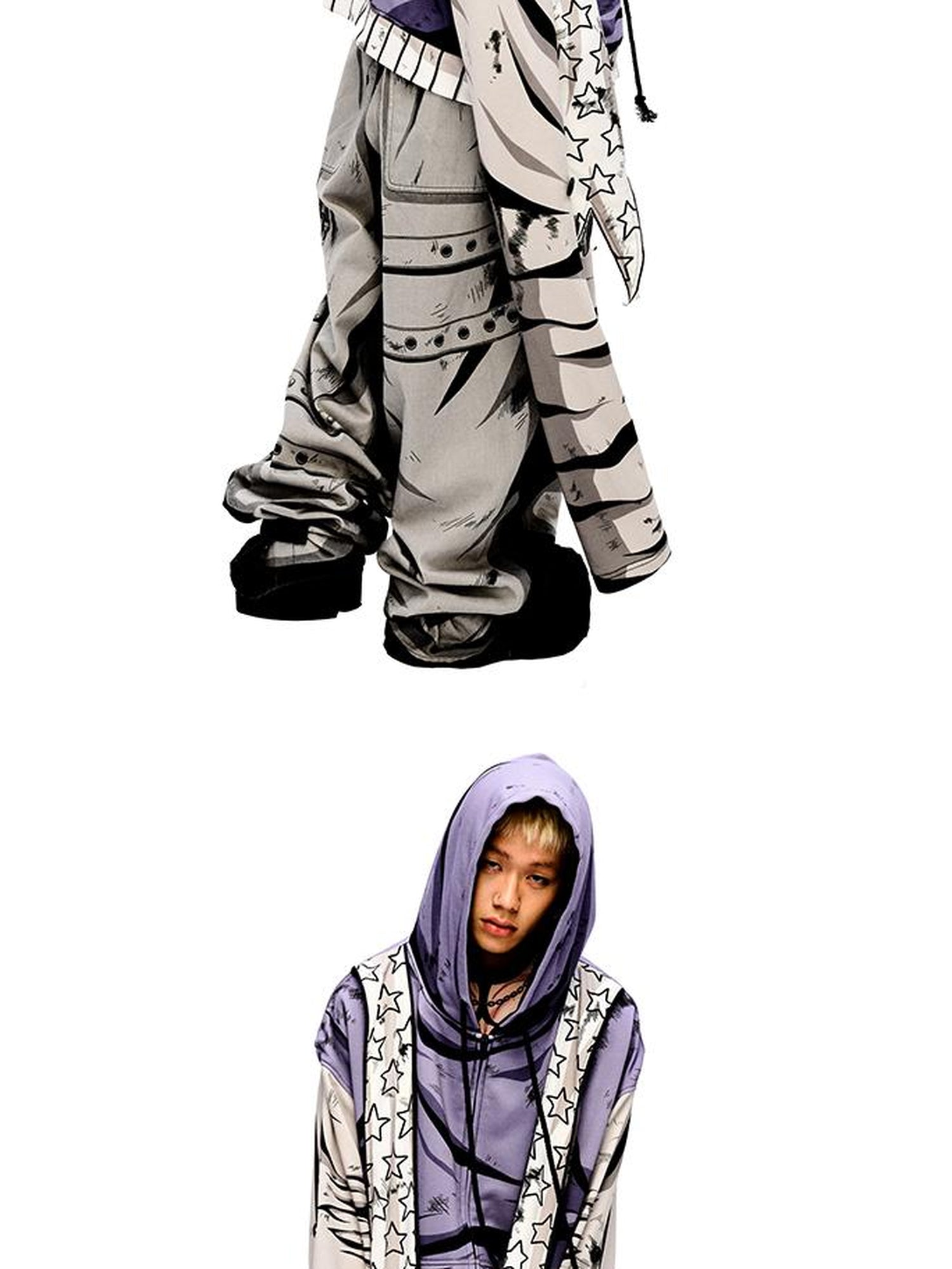 CFIERCE Fierce Purple Print Hoodie