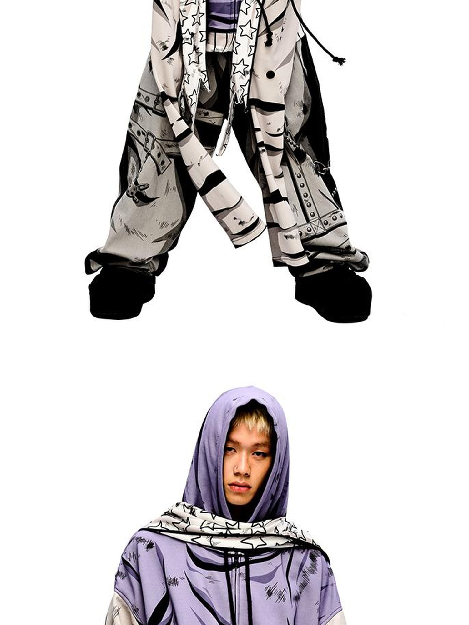 CFIERCE Fierce Purple Print Hoodie