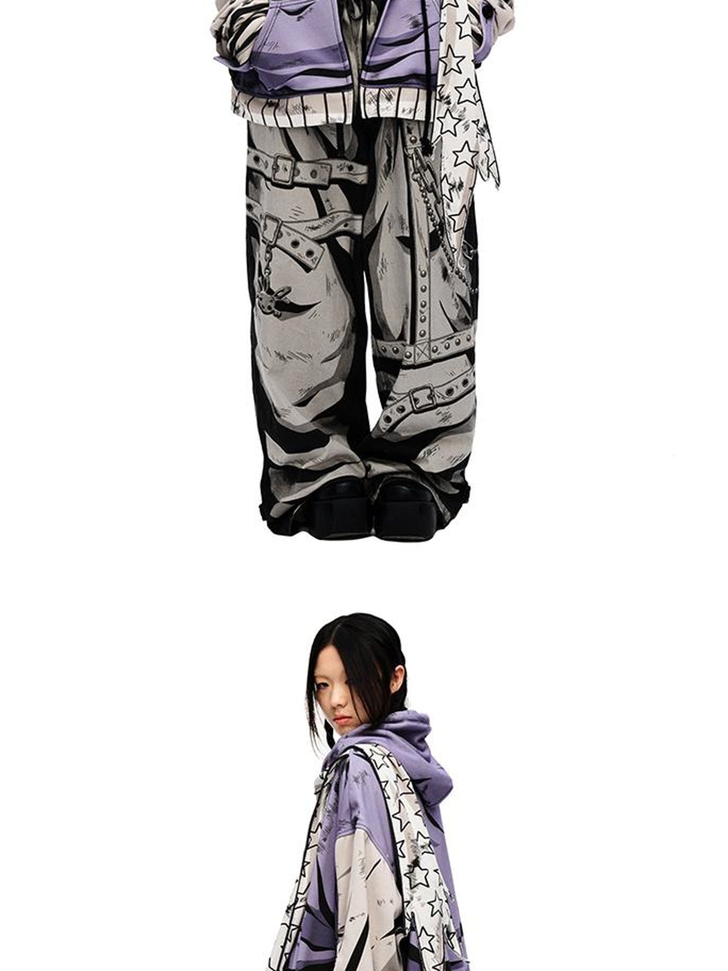 CFIERCE Fierce Purple Print Hoodie