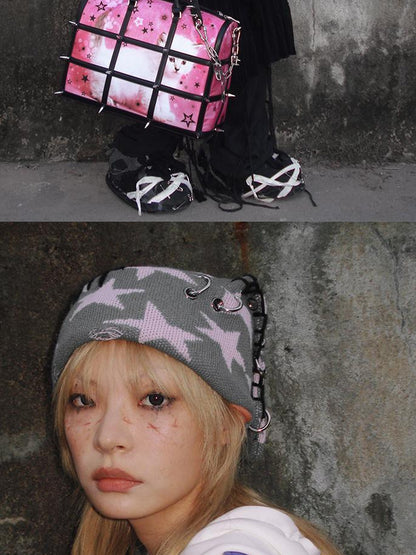 CFIERCE Fierce Rabbit Star Knit Beanie